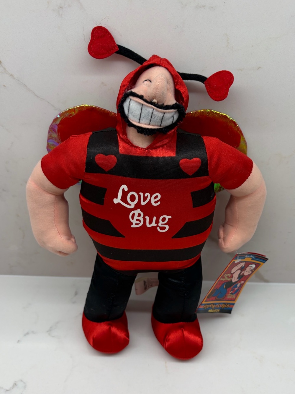 Vintage Kellytoys Popeye Collection Pals Love Bug Brutus Plush Doll 2004